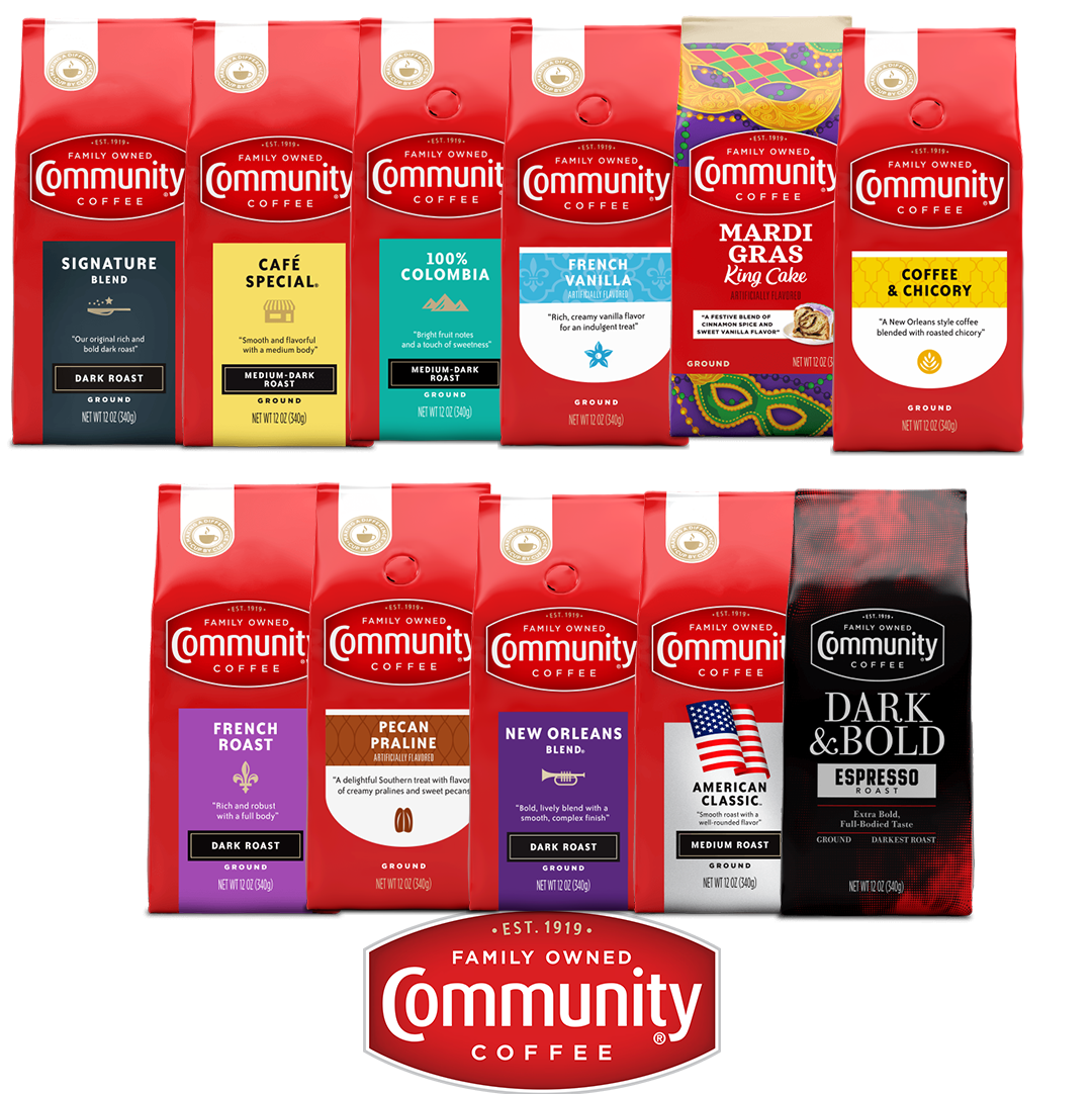 Ground Community Coffee Variations, 12 oz., Shipped From New Orleans, LA